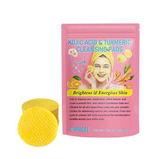 Turmeric Facial Exfoliating Sponge Pore Shrinking Oil Control Smooth Skin Cleansing Kojic Acid Facial Cleaning Sponges